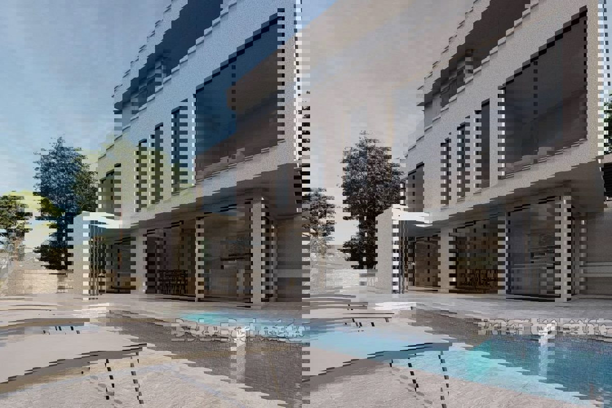 Villa in costruzione con vista mare