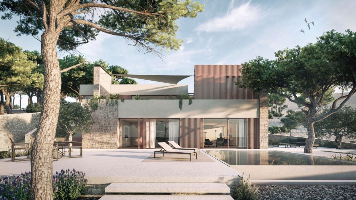 Villa di nuova costruzione in prima fila sul mare