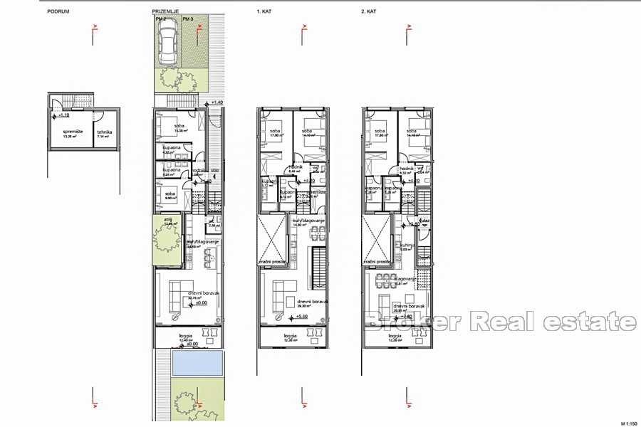 Appartamento con due camere da letto vista mare in costruzione