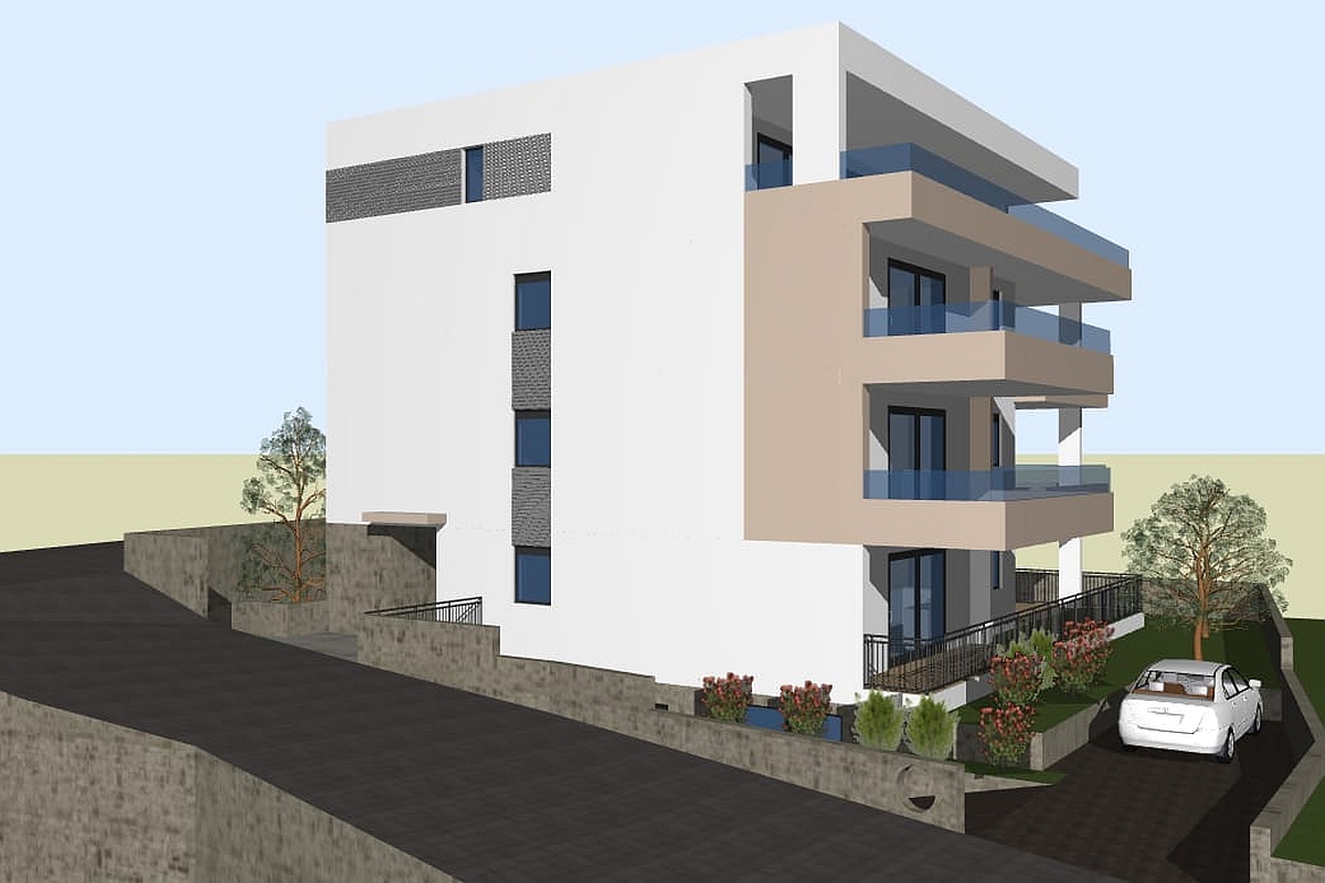 Appartamento in un nuovo edificio con vista mare
