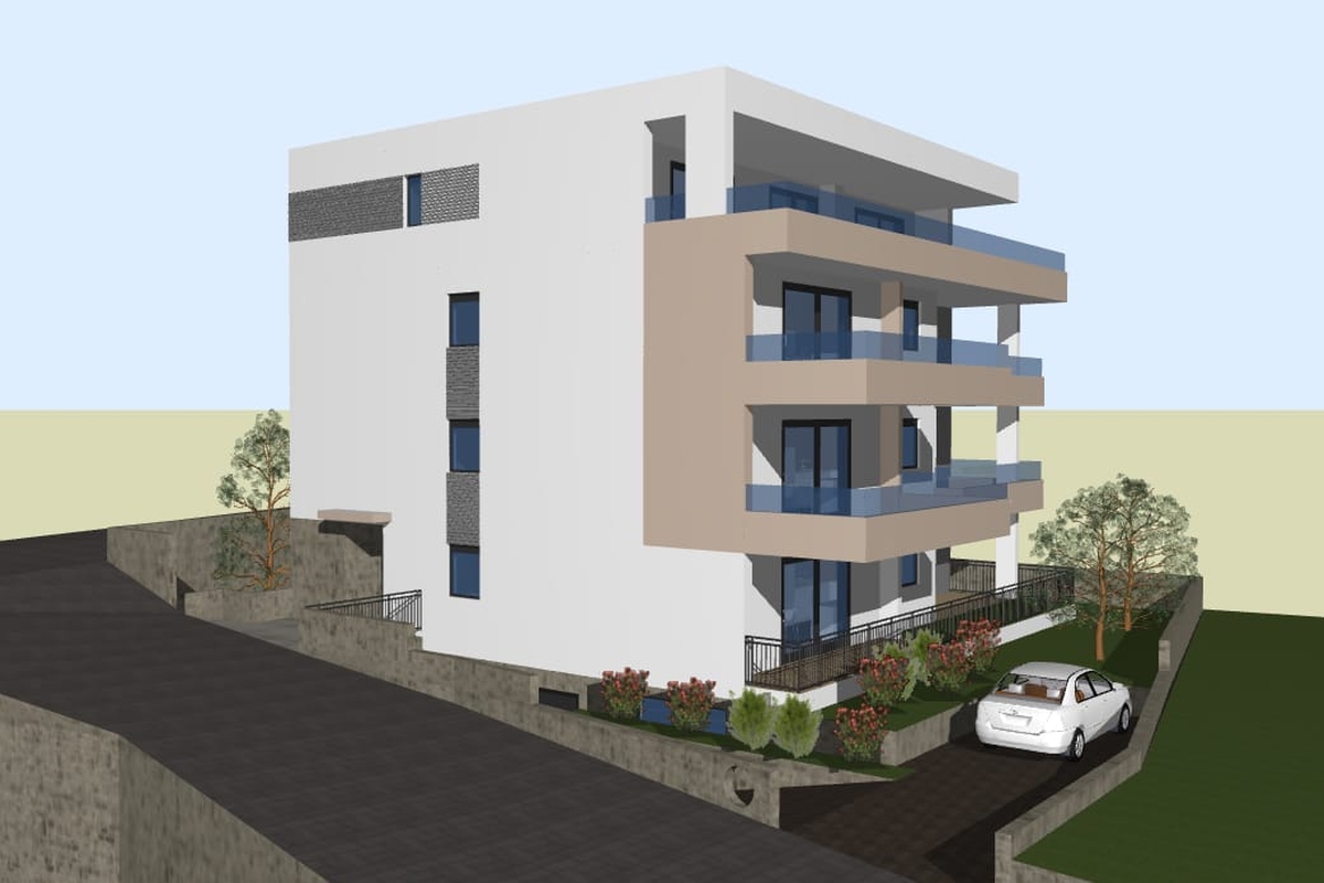 Appartamento in un nuovo edificio con vista mare