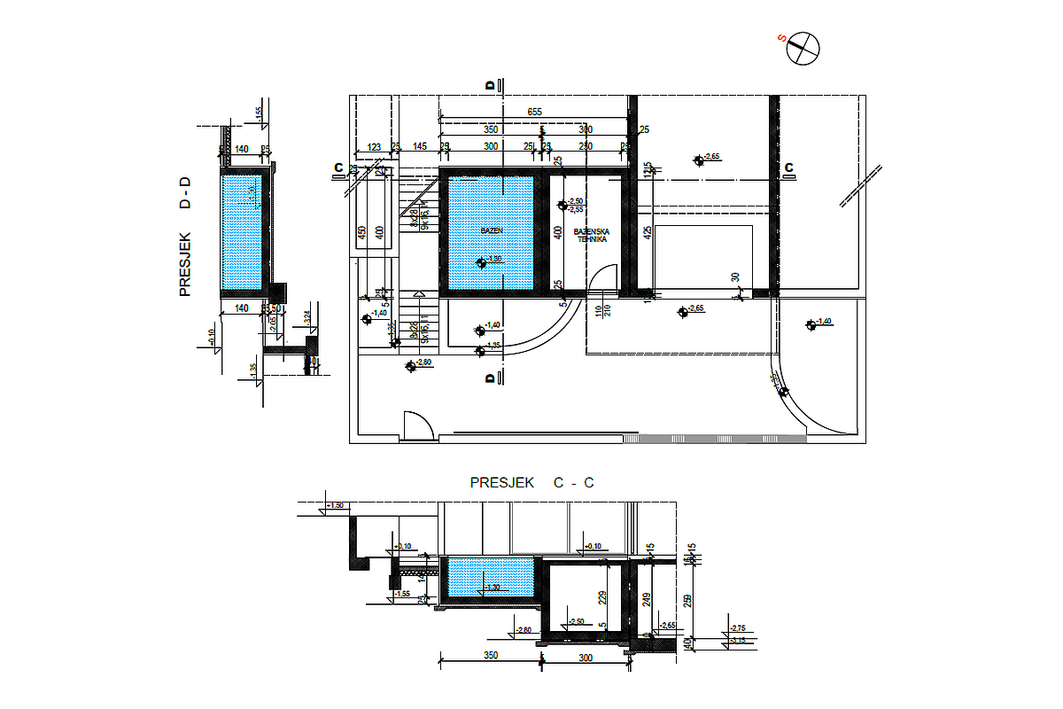 Moderna villa con piscina e spettacolare vista mare