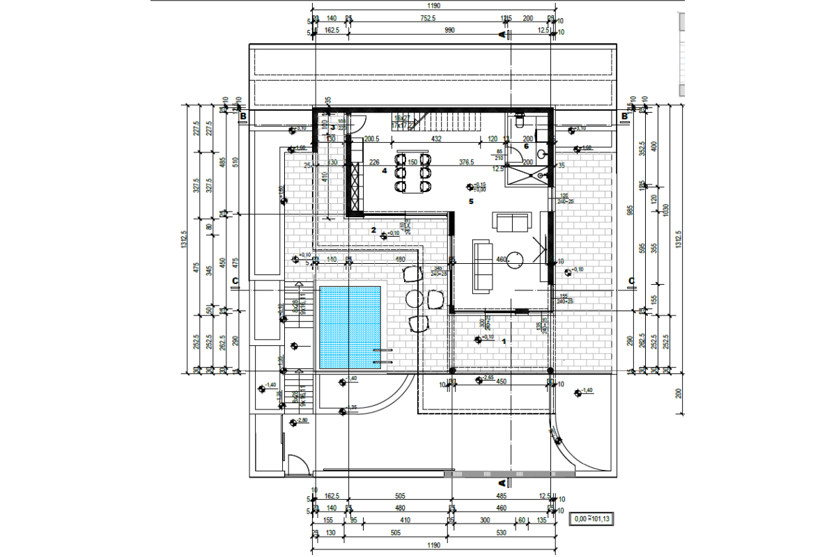 Moderna villa con piscina e spettacolare vista mare