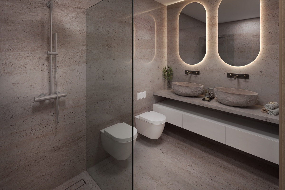 Moderna villa con piscina e spettacolare vista mare