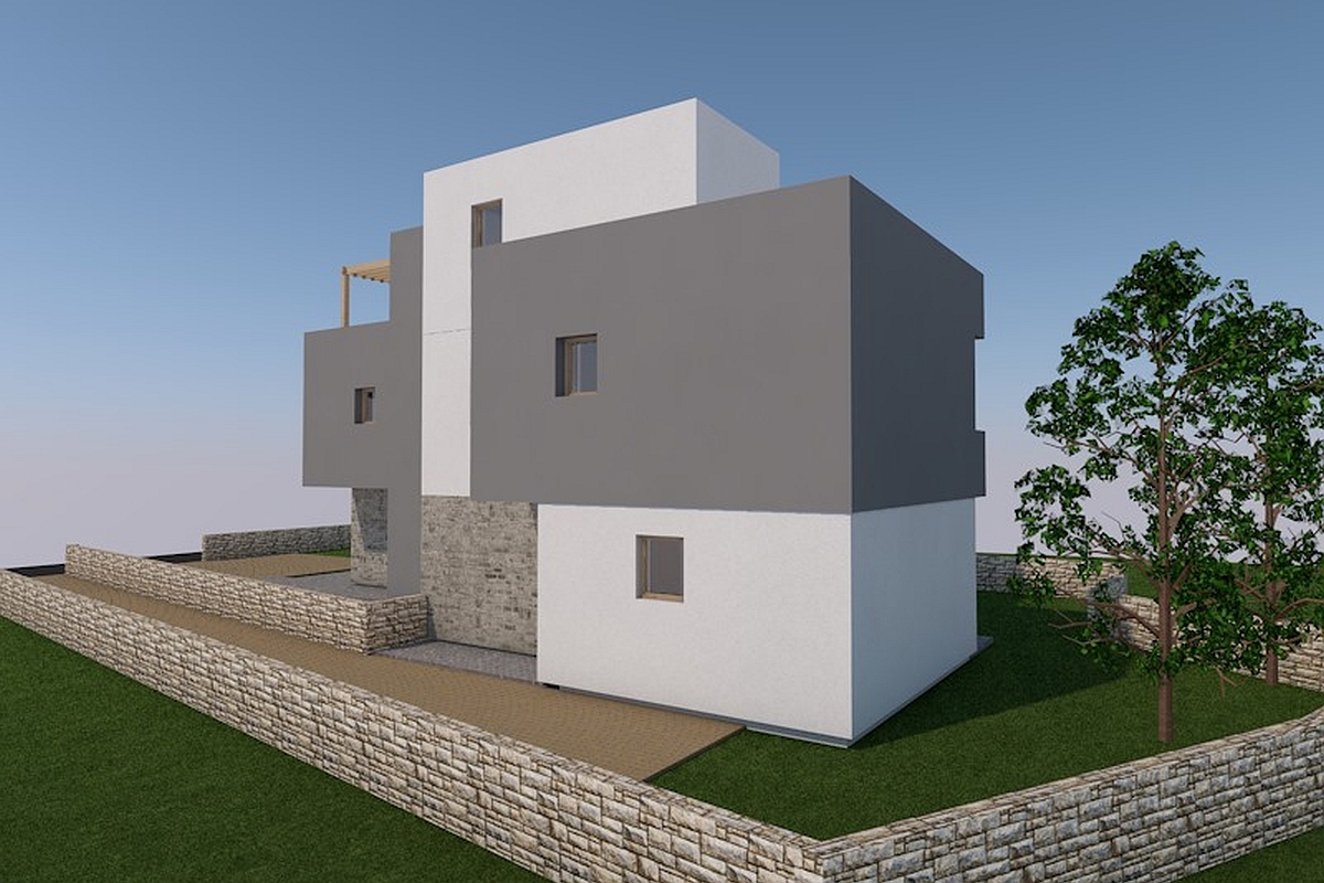 Moderne ville bifamiliari con piscina vicino a Sebenico