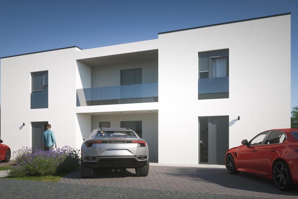 Moderno appartamento duplex con piscina