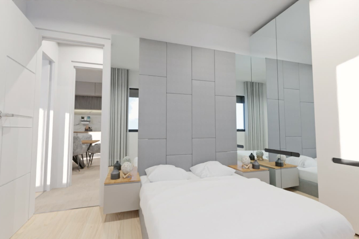 Attico con due camere da letto e terrazza sul tetto