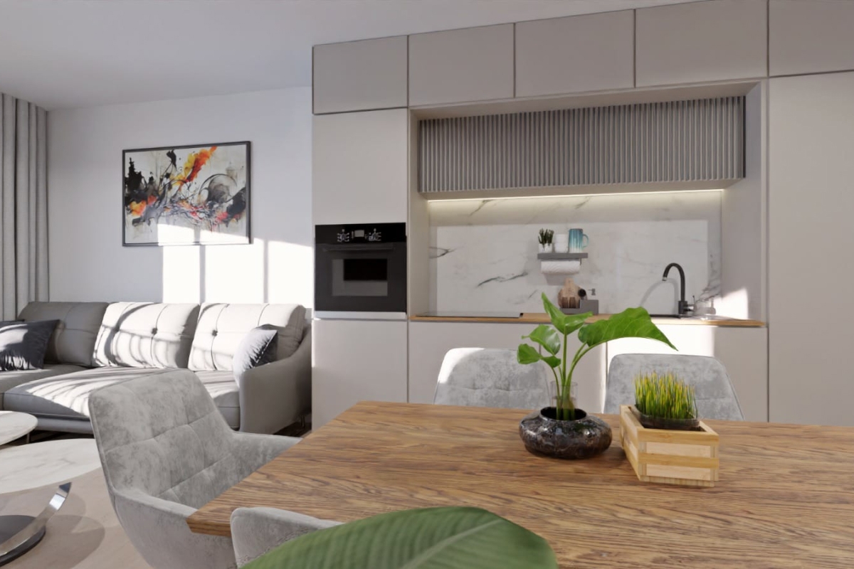 Attico con due camere da letto e terrazza sul tetto