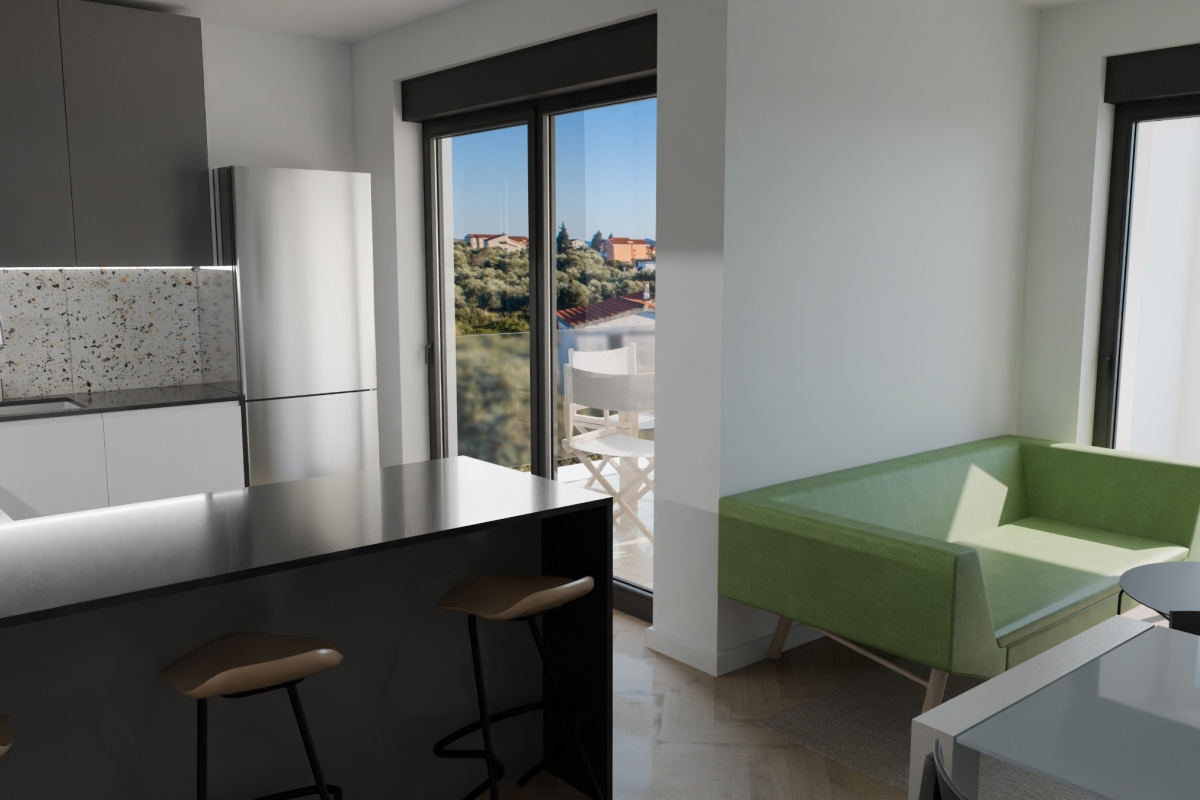 Moderno appartamento con una camera da letto