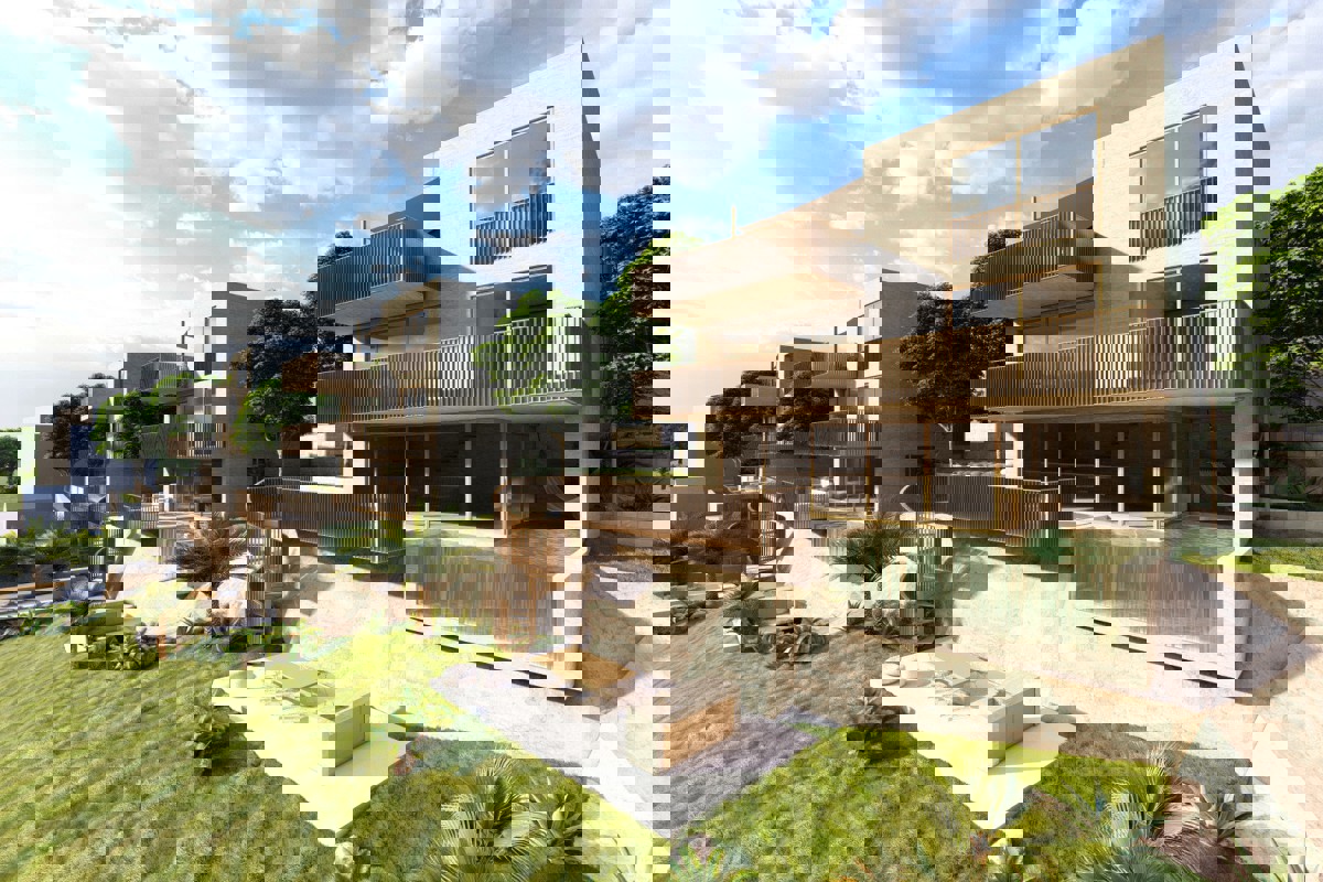 Terreno con progetto per tre ville moderne con vista