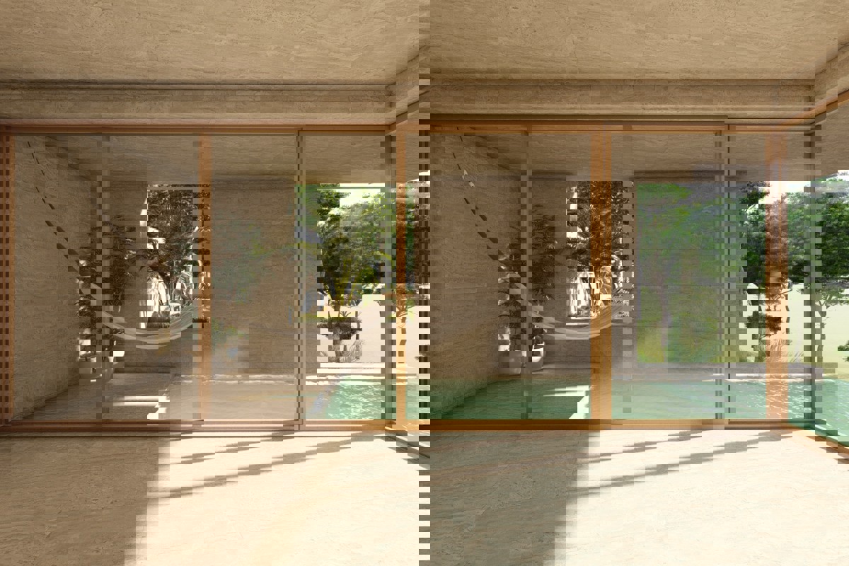 Terreno con progetto per tre ville moderne con vista