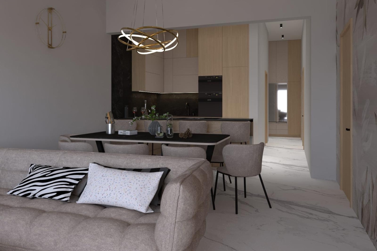 Appartamento al piano terra con piscina proprio accanto alla spiaggia