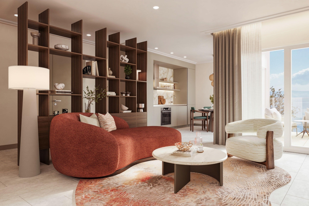 Appartamenti con una camera da letto al piano terra in seconda fila sul mare