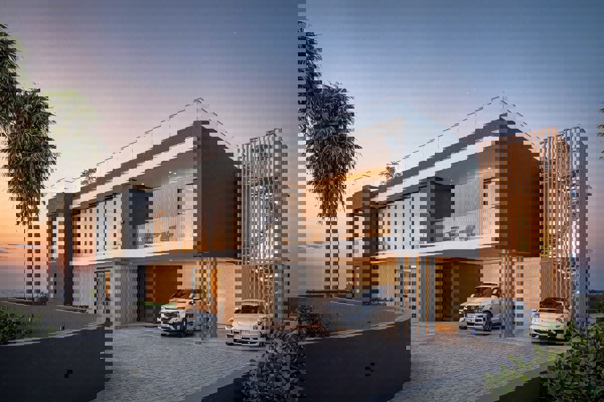 Moderna villa costiera a Pomer con piscina riscaldata ed esclusiva terrazza panoramica