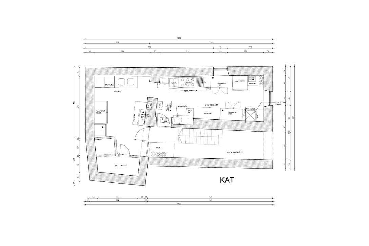 Attraente ristorante di 66 m² in centro città con ampia terrazza