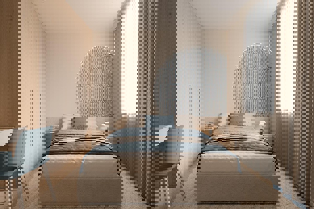 Appartamento con una camera da letto e loggia vicino al mare