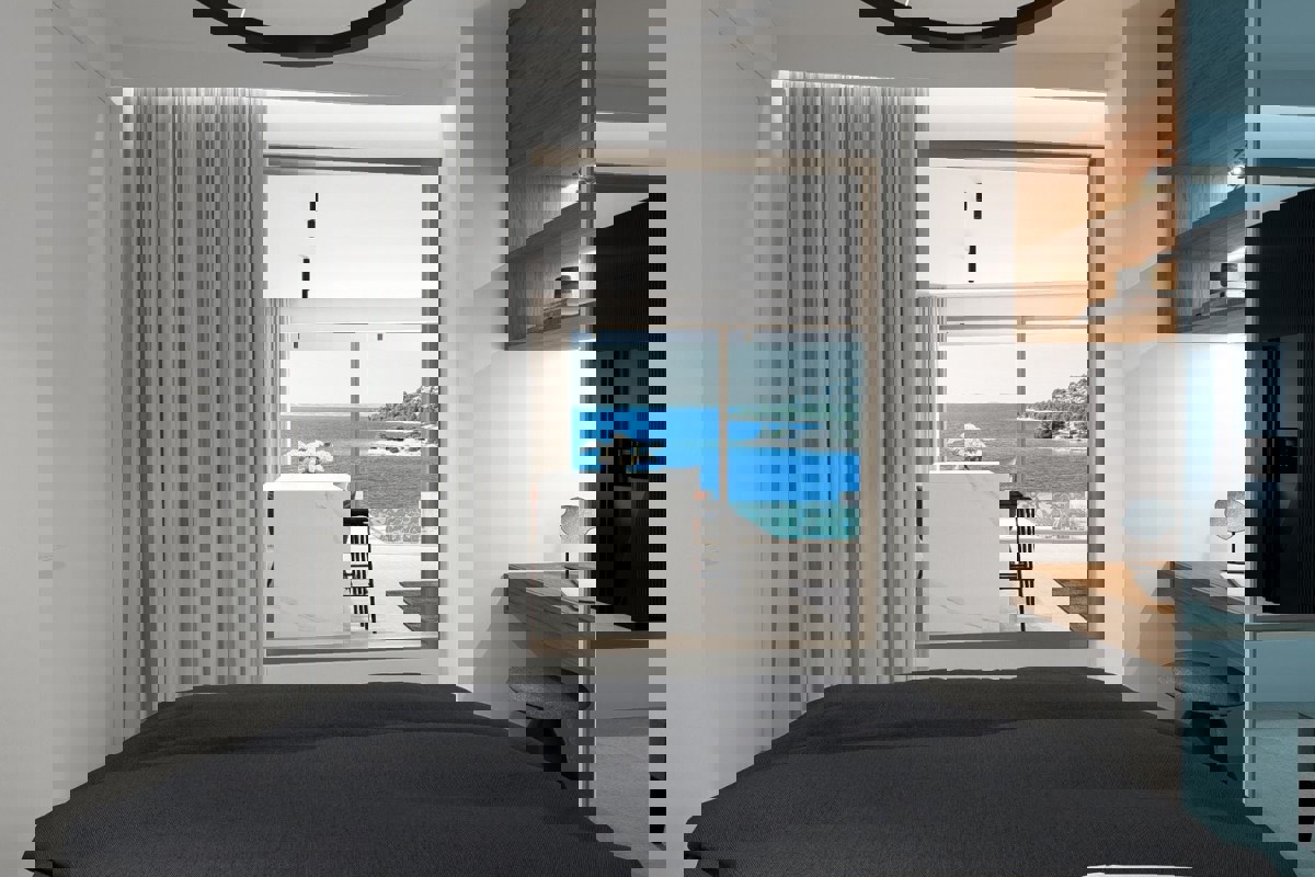 Appartamento di lusso con piscina vista mare