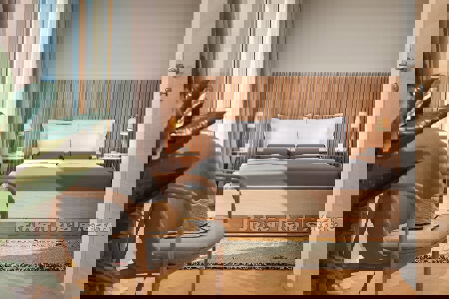 Villa con piscina e vista mare