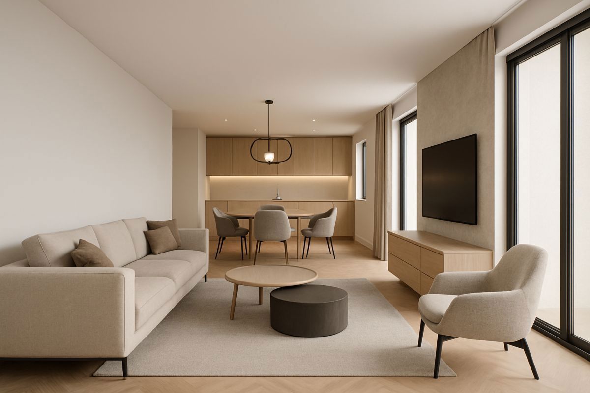 Attico con tre camere da letto in un nuovo edificio