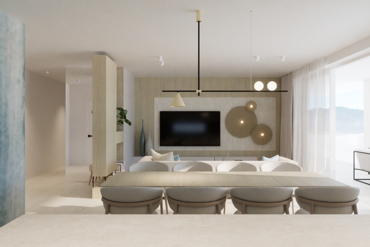 Attico esclusivo con piscina in prima fila sul mare