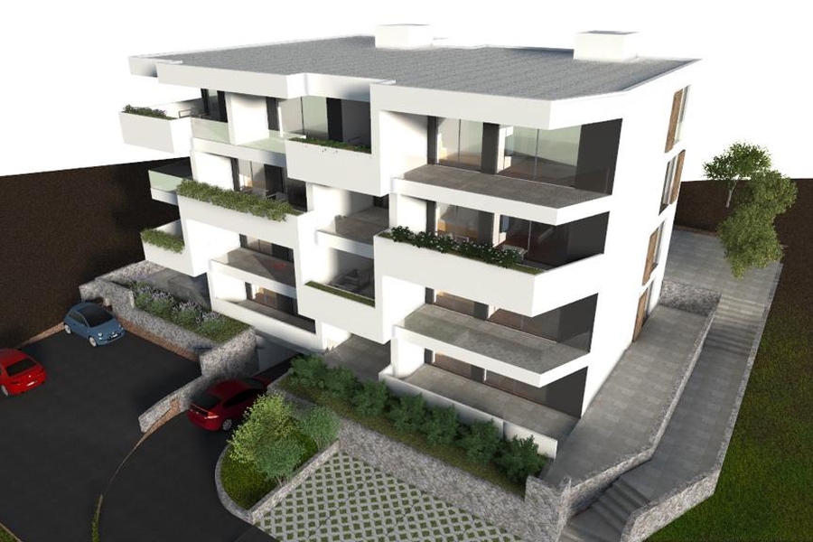 Moderno appartamento con due camere da letto con vista mare