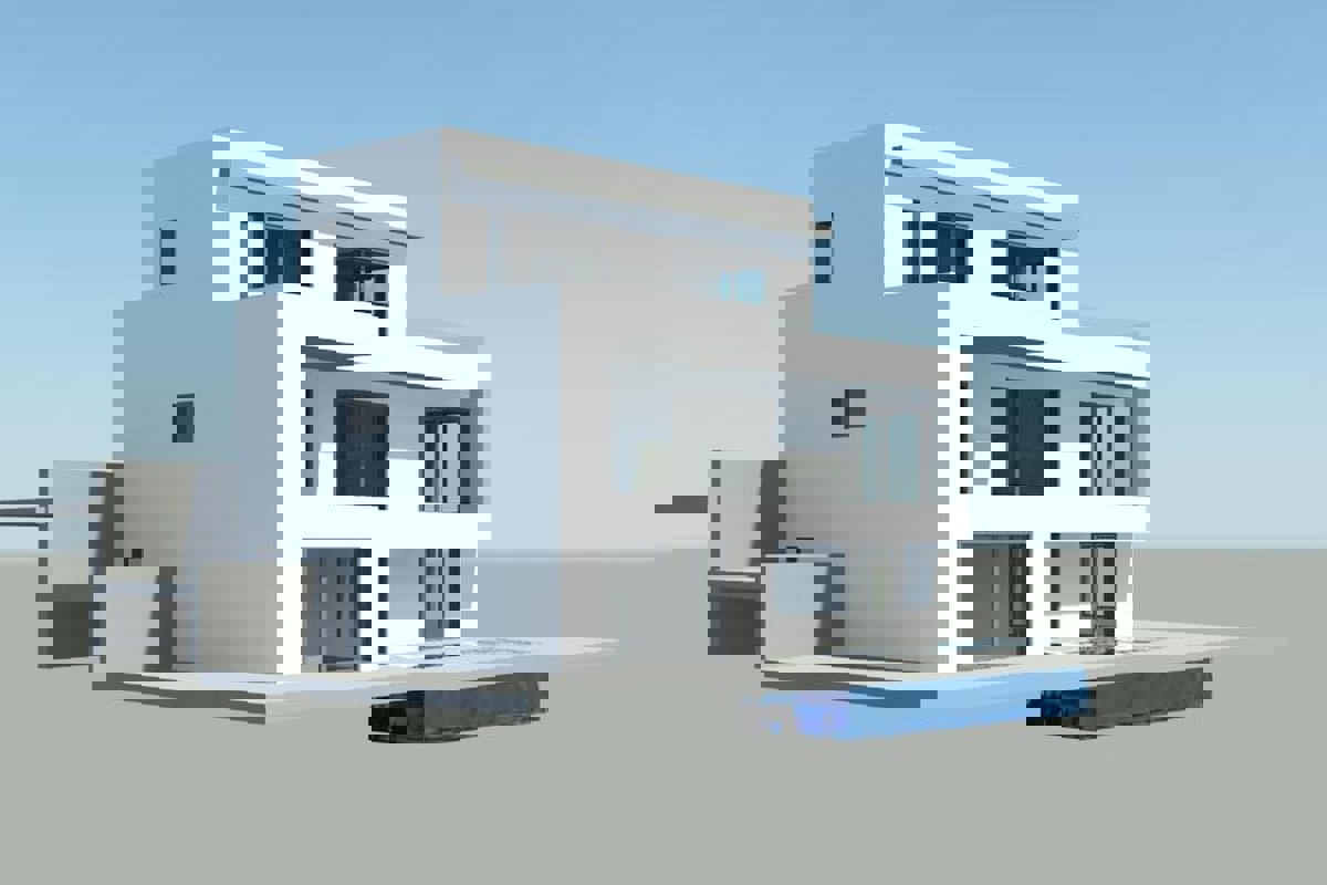 Terreno con vista mare e permesso di costruire una villa