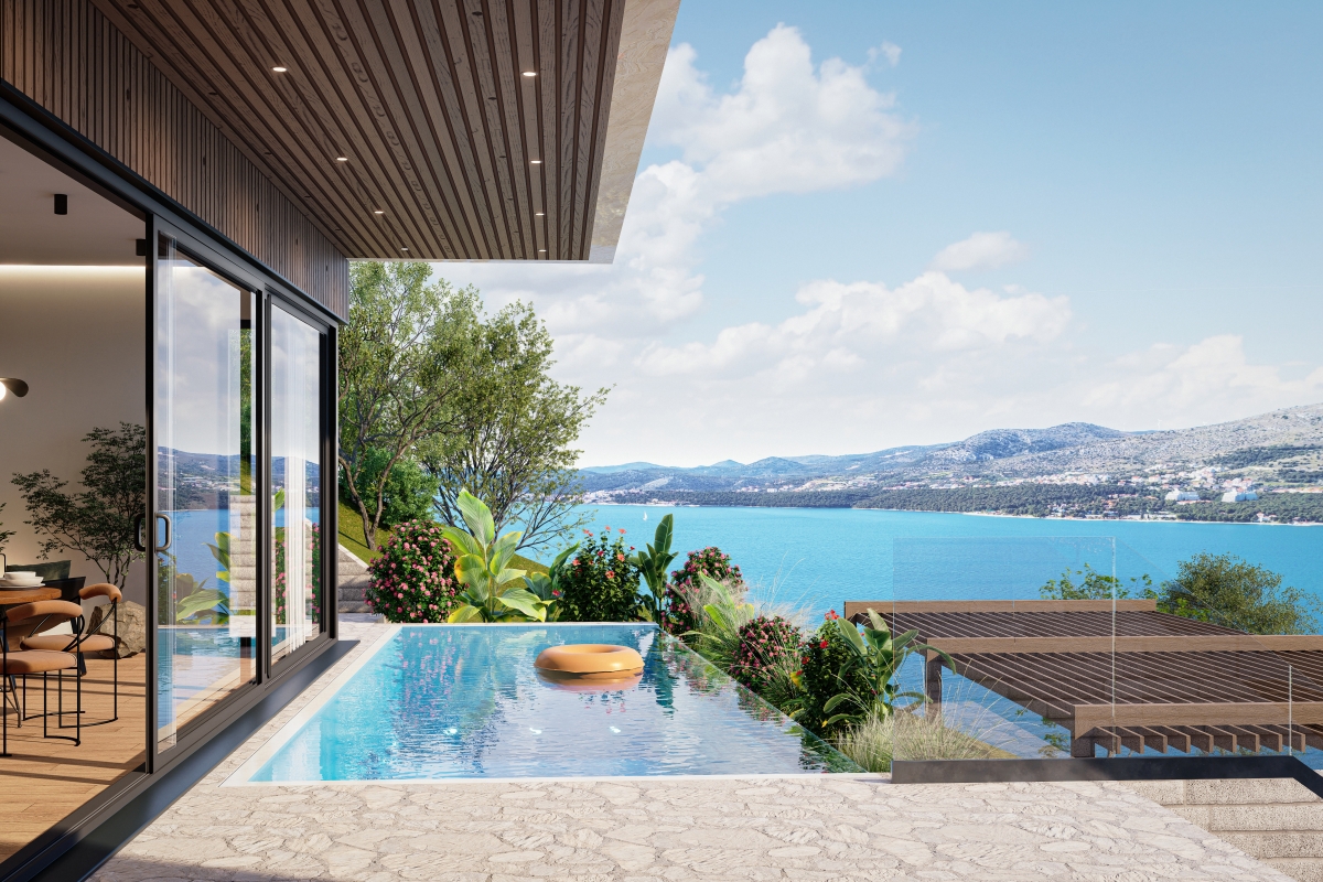 Lussuoso appartamento duplex in prima fila sul mare in posizione eccellente