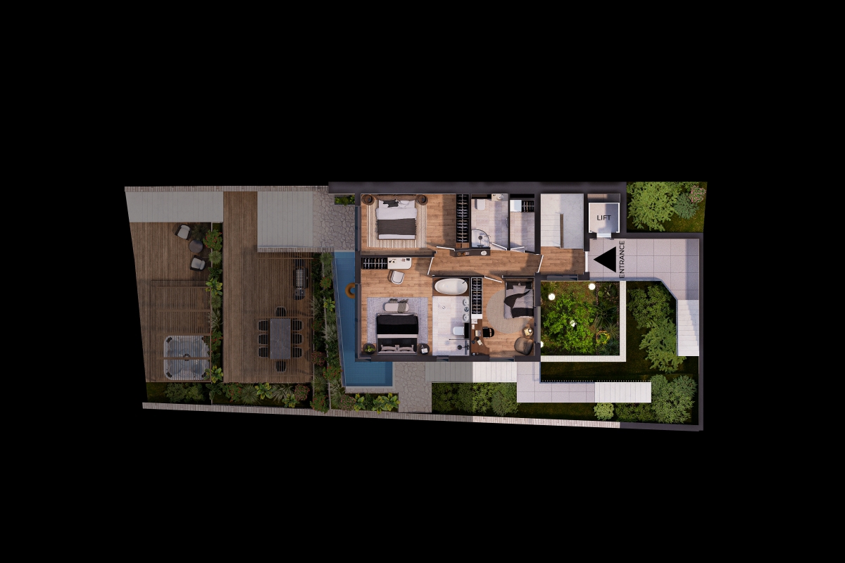 Lussuoso appartamento duplex in prima fila sul mare in posizione eccellente