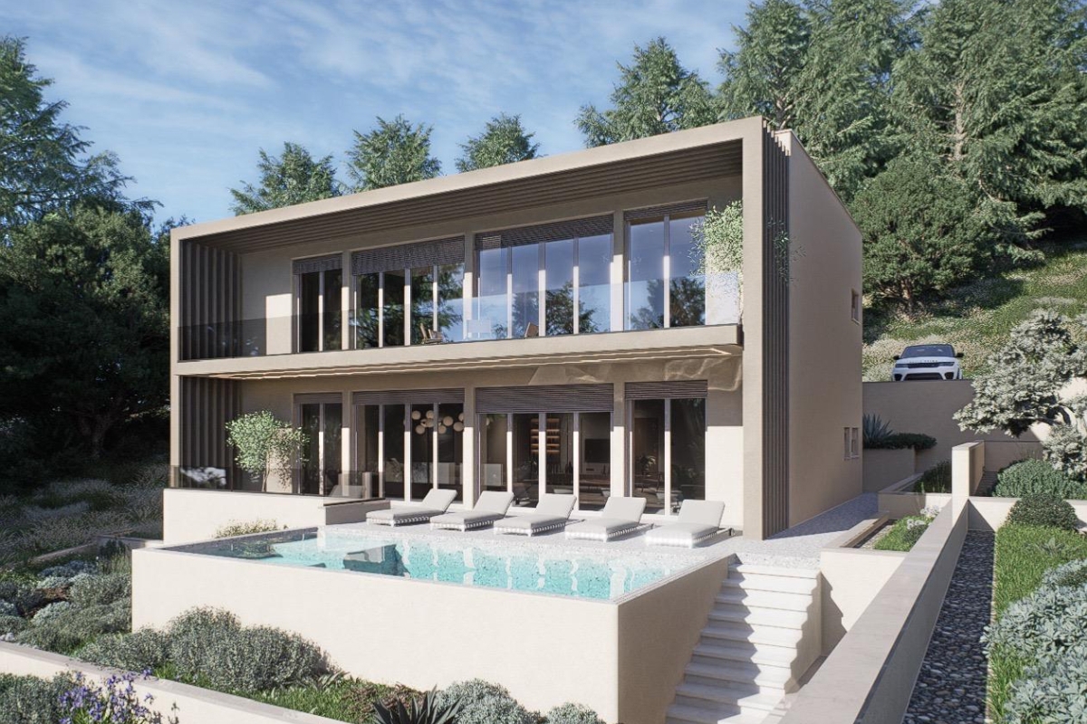 Villa con vista mare