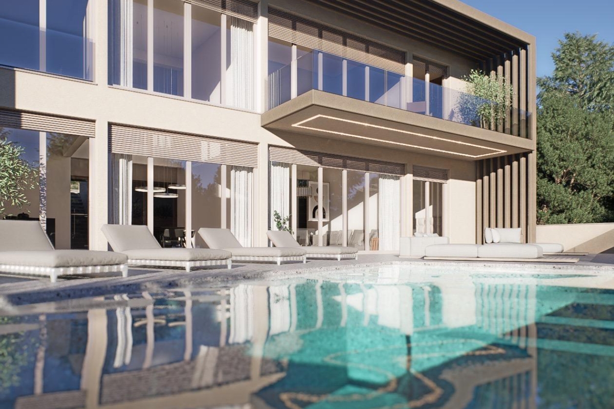 Villa con vista mare