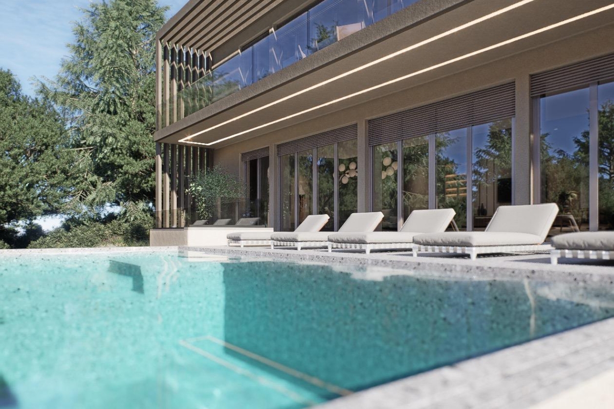 Villa con vista mare