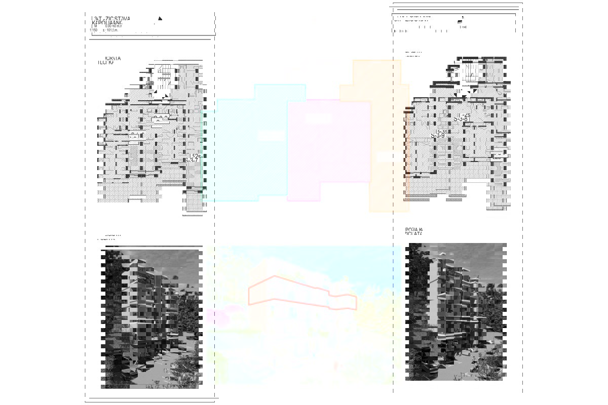 Moderni appartamenti con tre camere da letto e vista mare
