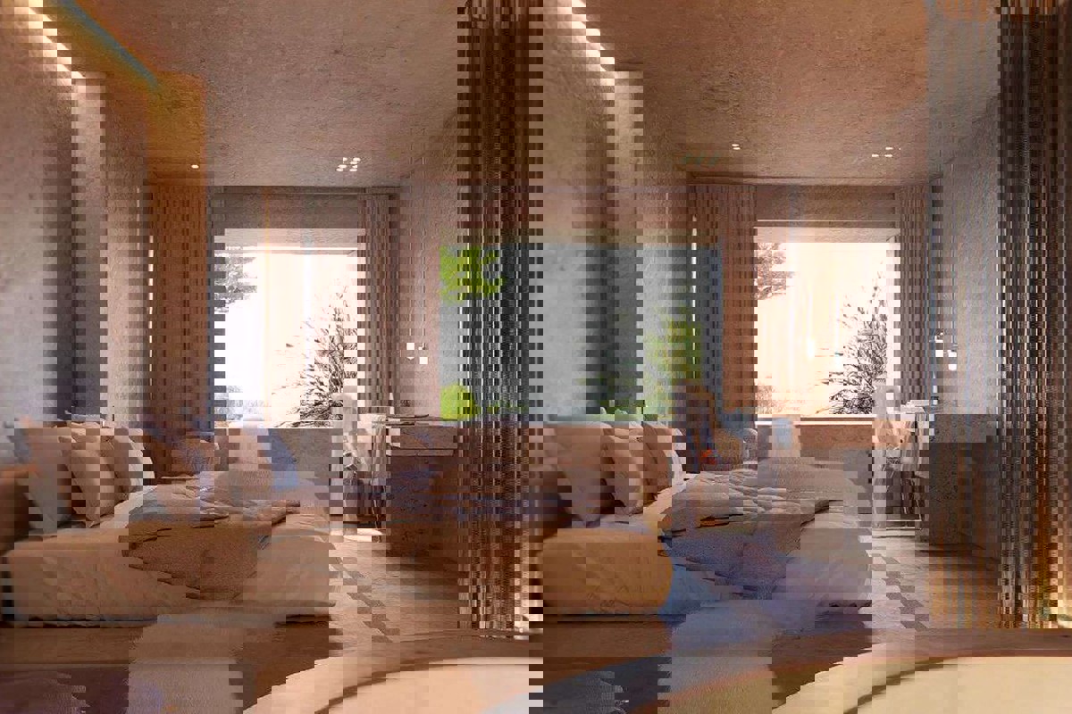 Terreno edificabile con progetto per una villa di lusso, in prima fila al mare