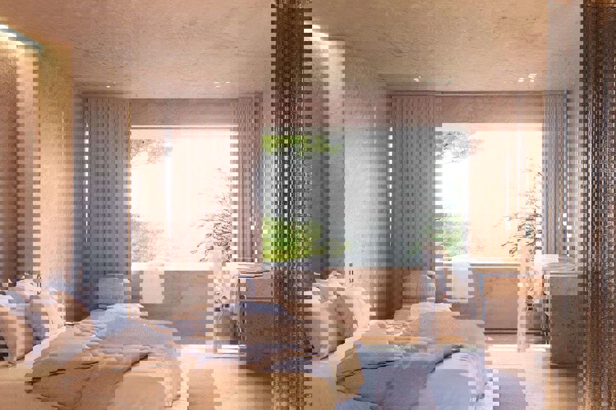 Terreno edificabile con progetto per una villa di lusso, in prima fila al mare