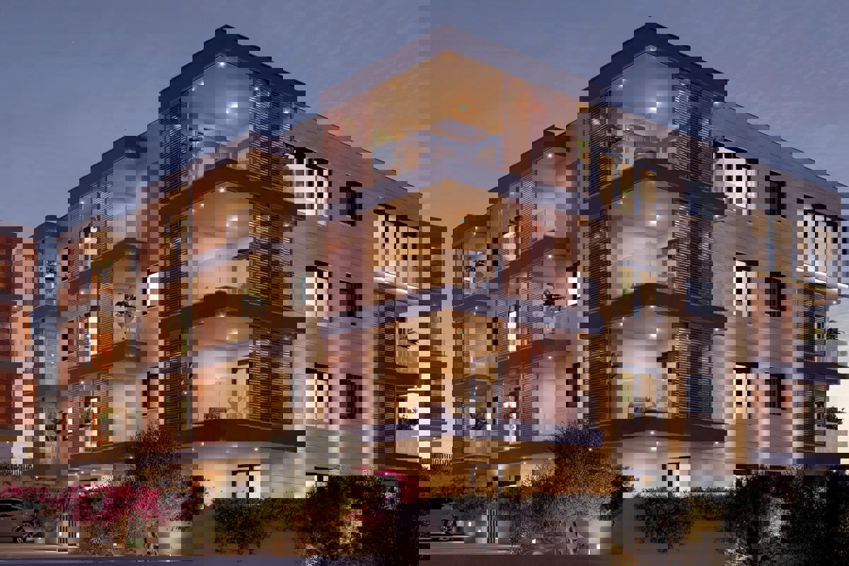 Moderno appartamento con una camera da letto in un nuovo edificio