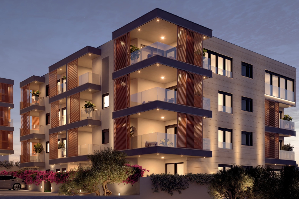 Moderno appartamento con tre camere da letto in un nuovo edificio