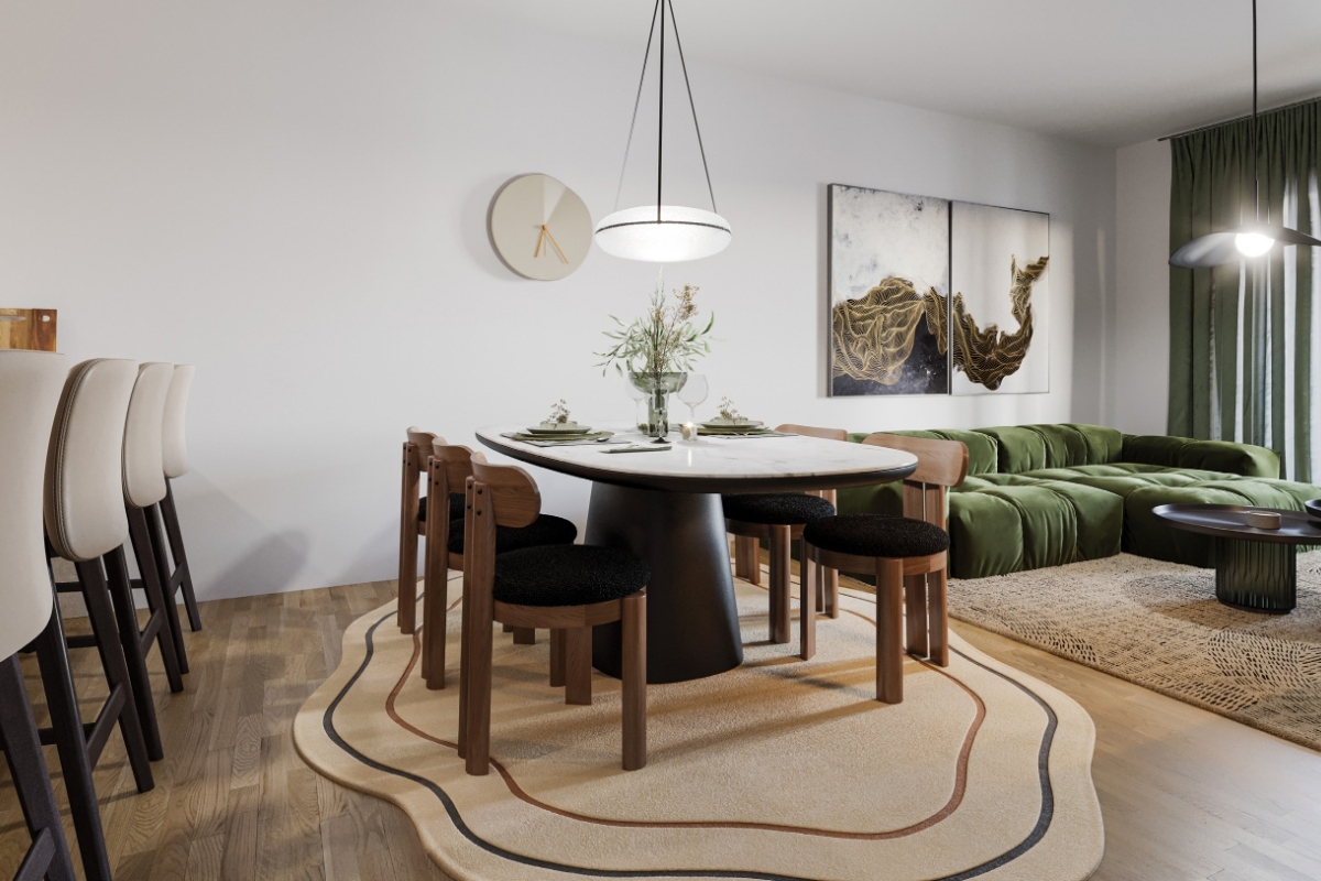 Appartamento con tre camere da letto in una posizione attraente