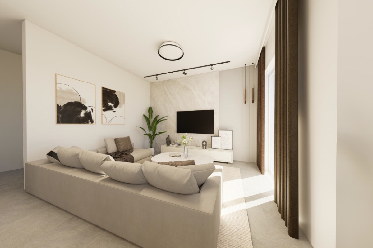 Appartamento duplex in un nuovo edificio in seconda fila dal mare