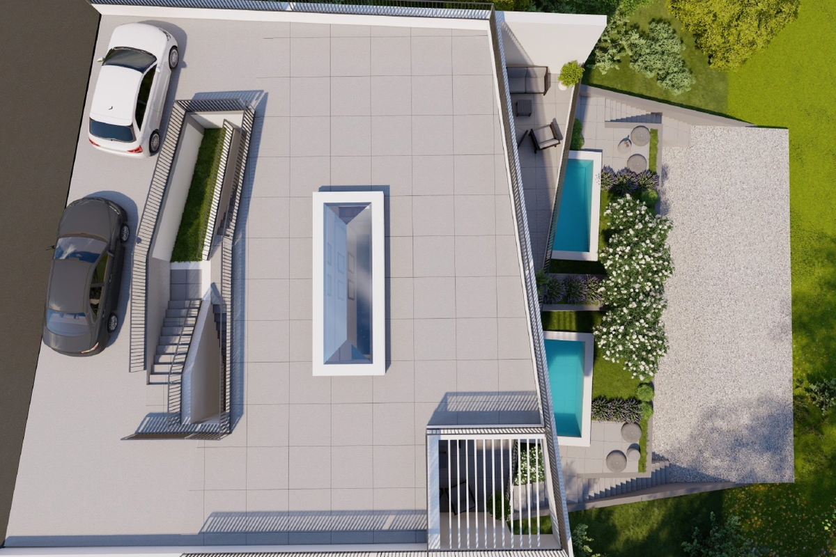 Appartamento duplex in un nuovo edificio in seconda fila dal mare