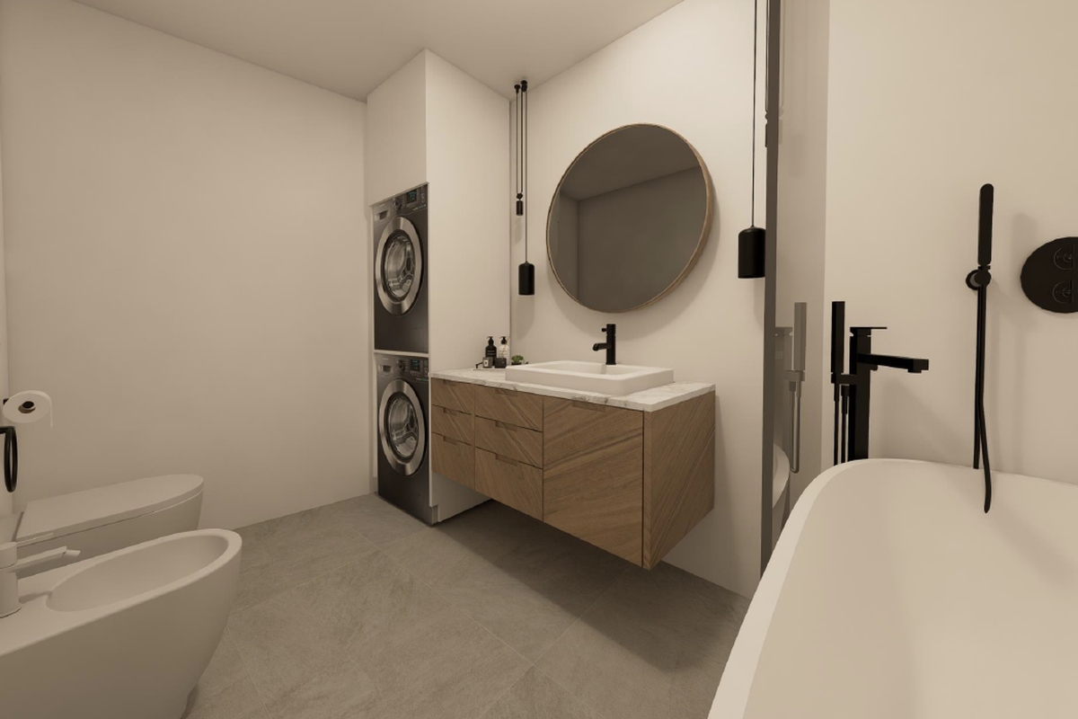 Appartamento duplex in un nuovo edificio in seconda fila dal mare