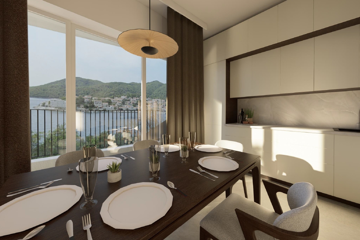 Appartamento duplex in un nuovo edificio in seconda fila dal mare