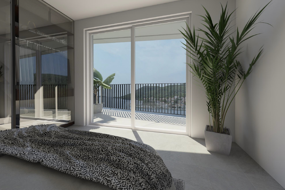 Appartamento duplex in un nuovo edificio in seconda fila dal mare