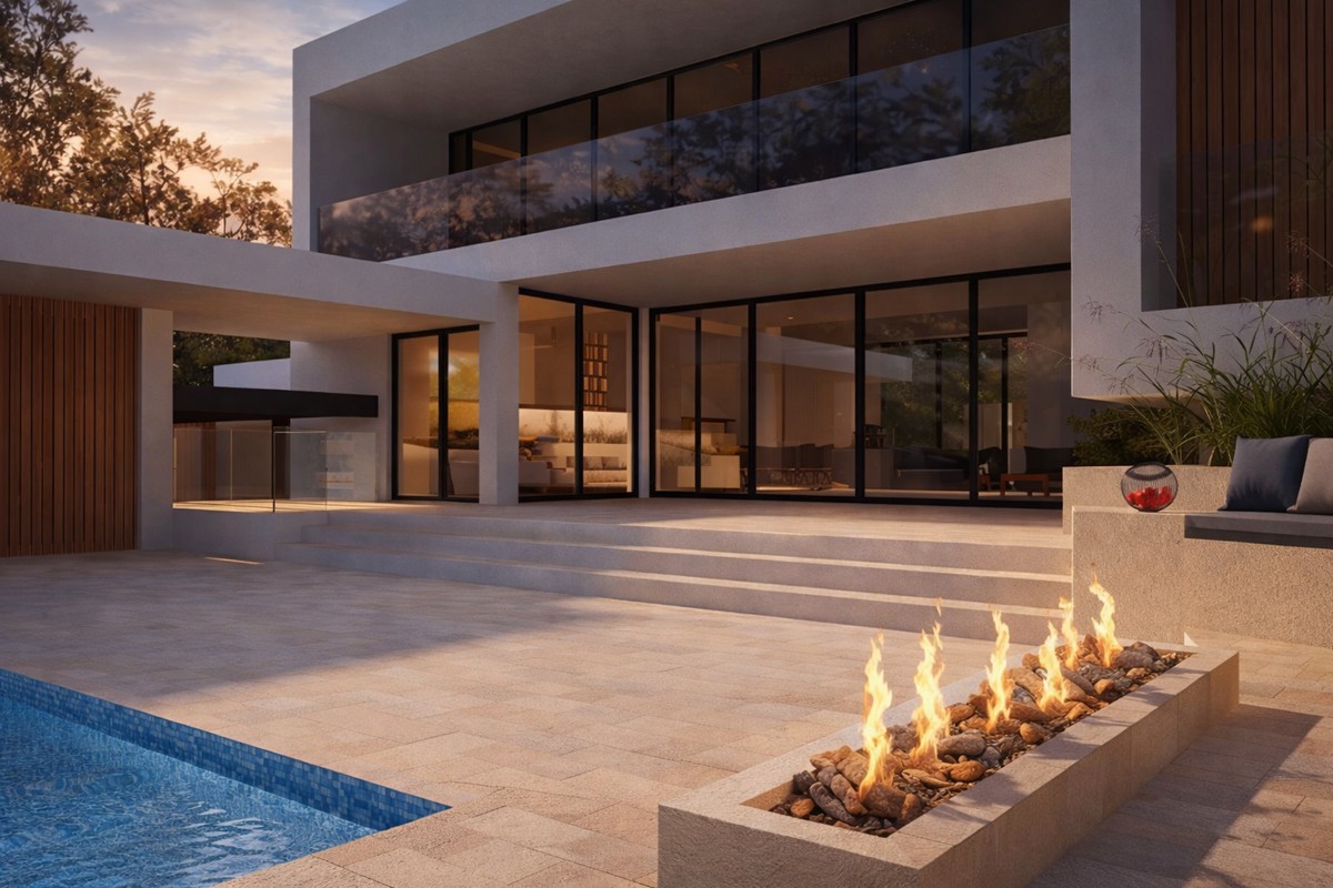 Villa moderna con vista panoramica sul mare