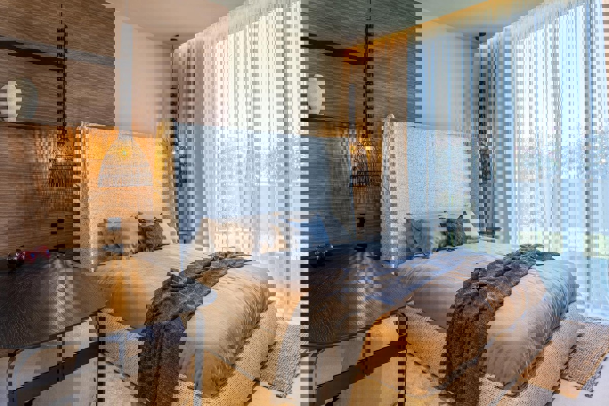 Villa di design con piscina e vista mare