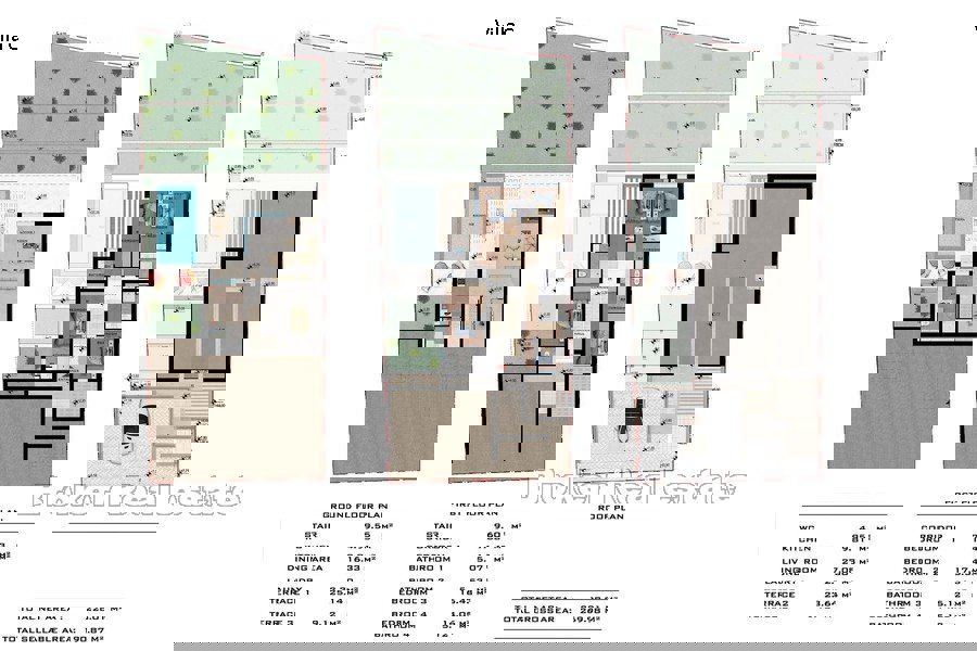 Complesso di ville con vista mare