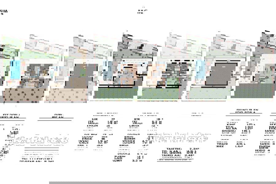 Complesso di ville con vista mare