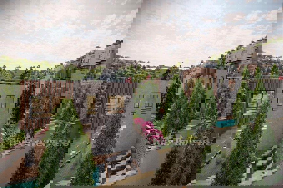 Complesso di ville con vista mare