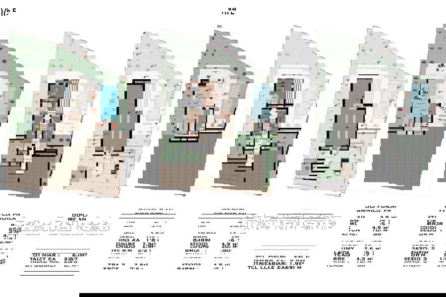 Complesso di ville con vista mare