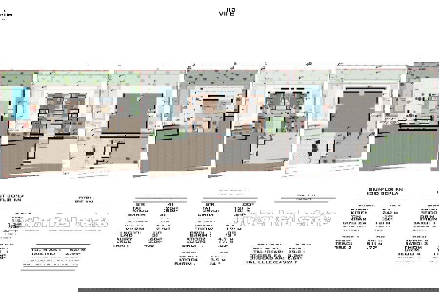 Complesso di ville con vista mare