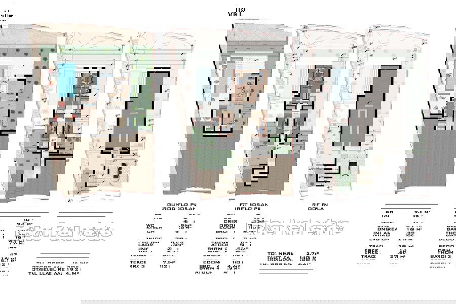 Complesso di ville con vista mare